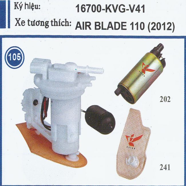 16700-KVG-V41 (Xe tương thích: AIR BLADE 110(2012))