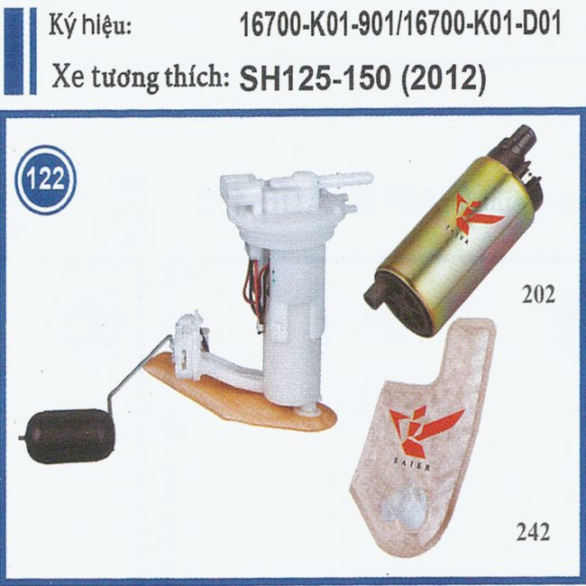 16700 - K01 - 901 / 16700 - K01 - D01 (Xe tương thích: SH125-150 (2012))