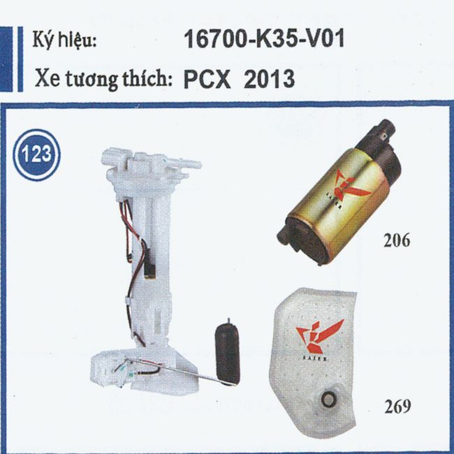 16700 - K35 - V01 (Xe tương thích: PCX 2013)