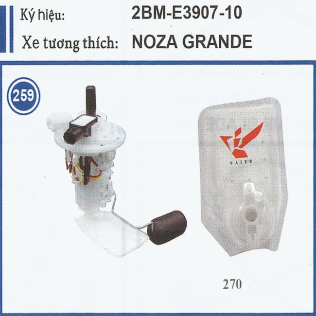 2BM - E3907 - 10 (Xe tương thích: NOZA GRANDE)